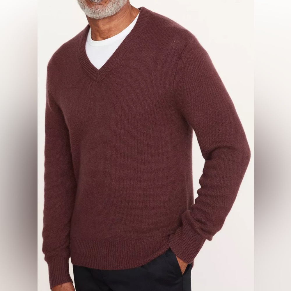 Vince Deep Teal V-Neck Sweater Size Medium